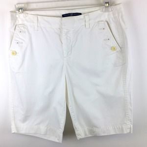 Gap woman's white cotton cool summer shorts size 8
